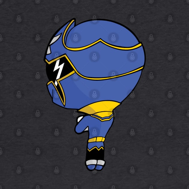 Gokai Blue Chibi by GeekLevelAsian